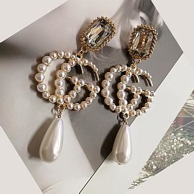 gucci pearl earrings replica|gucci multi stone earrings.